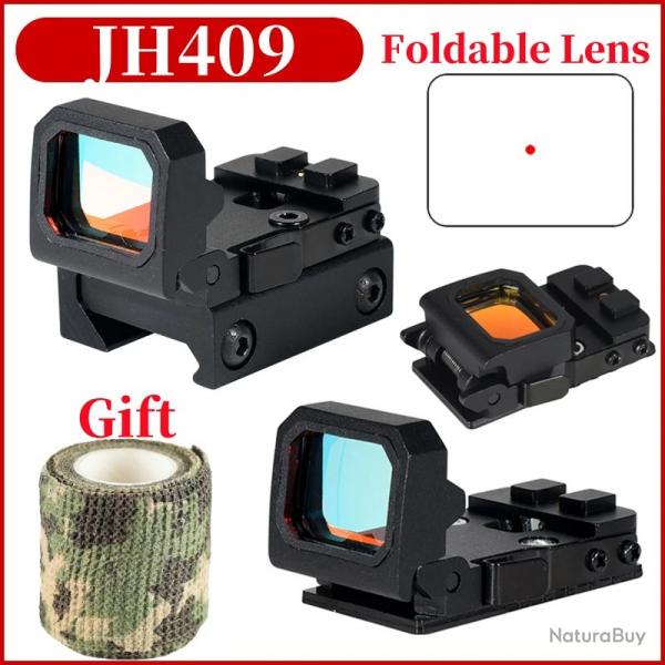 JH409 Mini viseur  point rouge support Picatinny 20mm et base Glock MOS