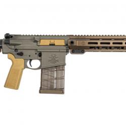 Carabine PSA Sabre-10A1 Forged 12.5" .308 Pistol w/Rifle Speed Gas Block and SBA-4 Brace, Moss Green