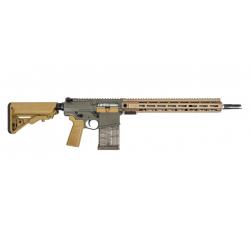 Carabine PSA Sabre-10A1 Billet 16" .308 Mid-Length w/Moss Green Receivers and Burnt Bronze Rail