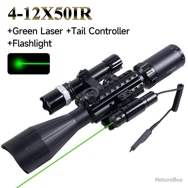 DulSight-Tlmtre de chasse 4-12x50IR -**Set B LIVRAISON GRATUITE