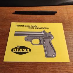 Notice publicité catalogue Diana  Pistolet lance fusée et signalisation