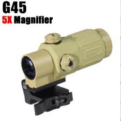 DulG45 Loupe HD 5X Pliable, Rabat latéral -**G45 TAN LIVRAISON GRATUITE