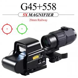 DulG45 Loupe HD 5X Pliable, Rabat latéral -**G45 558 Black LIVRAISON GRATUITE