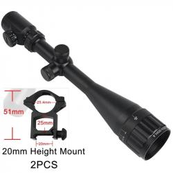 AOEG-Lunette de visée optique de chasse 6-24x50 -**20MM Tall