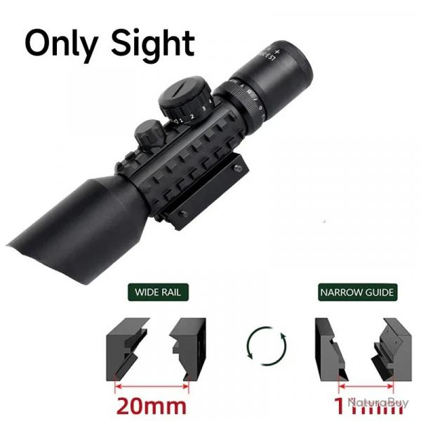 Lunette de chasse tactique Airsoft 3-10x42E -**M9 LIVRAISON GRATUITE
