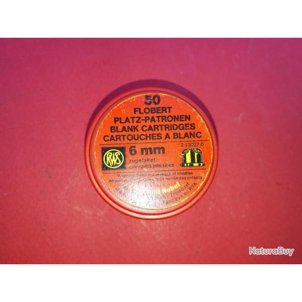 Boite 50 cartouches  blanc en calibre 6mm  Flobert