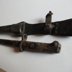 LOT EQUIPEMENT MILITAIRE BAIONNETTE HOLLANDAISE DE LA GUERRE