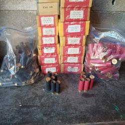 gros rechargement lot douilles et bourres anciennes
