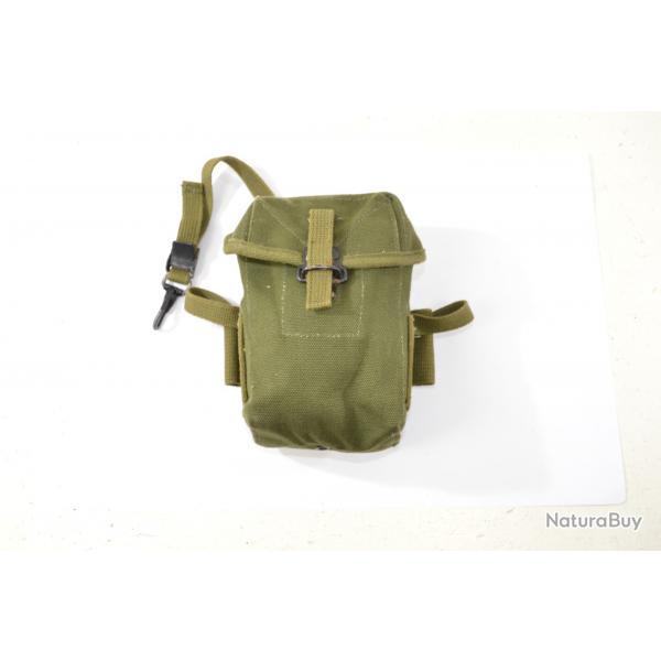Porte chargeur toile pour fusil US M14. Surplus collection tui musette cartouchire pouch tir tar B