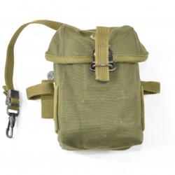 Porte chargeur toile pour fusil US M14. Surplus collection étui musette cartouchière pouch tir tar E