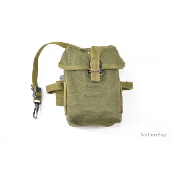 Porte chargeur toile pour fusil US M14. Surplus collection tui musette cartouchire pouch tir tar E