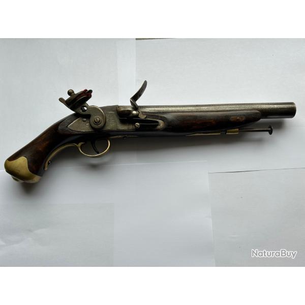 Pistolet  silex arme belge 19me.