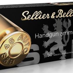 Munitions SELLIER & BELLOT cal.45 auto fmj 14.9g par 50