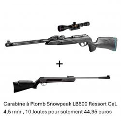 Vente Flash ! Carabine + Lunette Speedster IGT 10X GEN2i C. 4,5 mm + Carabine Snowpeak LB600 4,5 mm