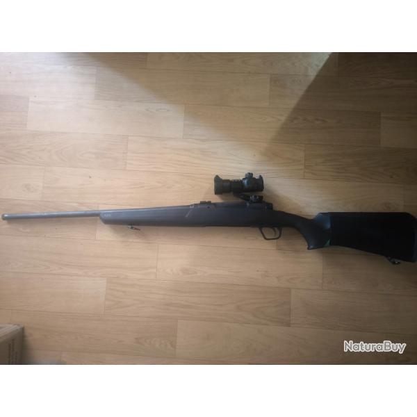 1 x Carabine axis cal 270w + lunette 3/9x40 point rouge + point rouge