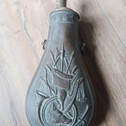 Poire à poudre noir