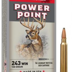 WINCHESTER cal.243 Win Power Point 100 grains - 6.5 grammes /20