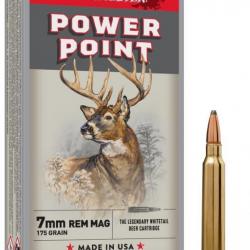 WINCHESTER cal.7mm Rem Mag Power Point 175 grains - 11.3 grammes /20