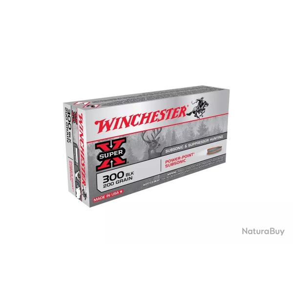 WINCHESTER cal.300 AAC Blackout Subsonique Power Point 200 grains /20