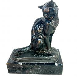 Sculpture Fremiet chat