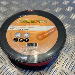 Bobine fil coupe rond magic round debroussailleuse 120 m X diam 2,4mm silex gamme pro