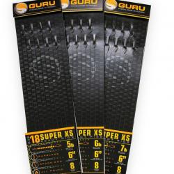 GURU BAS DE LIGNE SUPER XS SPADE POLE RIGS 6" - 15CM GURU 0,17mm 16 6''15cm