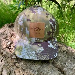 Casquette BLASER insigne cuir Camouflage HunTec