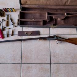 Fusil à broches calibre 16 Rivolier avec malette et accessoires