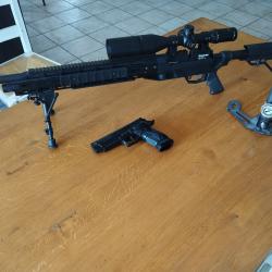 asv carabine benjamin amanda 19j, pistolet a plomb CO2 .pompe