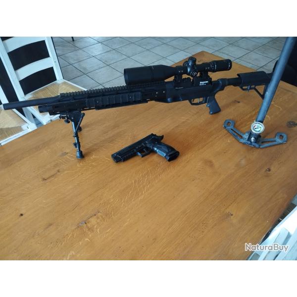 asv carabine benjamin amanda 19j, pistolet a plomb CO2 .pompe
