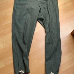 Pantalon laine M43 Armée Allemande FIELD GRIS repro Haut de gamme