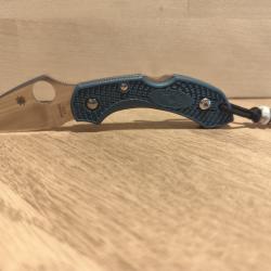 spyderco Dragonfly K390 bleu neuf