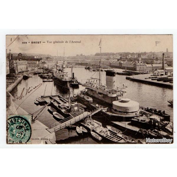CPA - MARINE MILITAIRE : BREST - VUE GENERALE  DE L'ARSENAL N1233