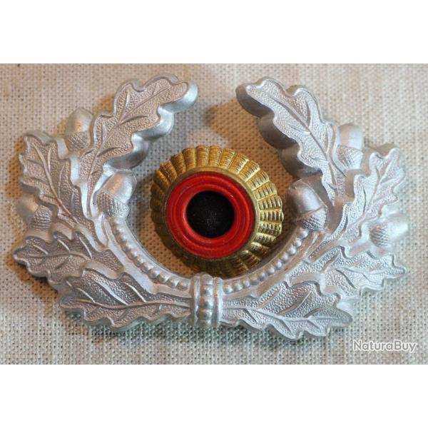 militaria allemand - cocarde orange + Feuille de chne en alu - ref CAE25COC001