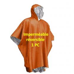 Poncho imperméable d'urgence, couverture imperméable, équipement chasse, pêche, camping  Secours