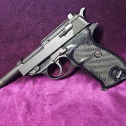 Pistolet MANURHIN Walther, Mod: P1 - type P38, BUND! douane allemande, calibre 9x19, Catégorie B