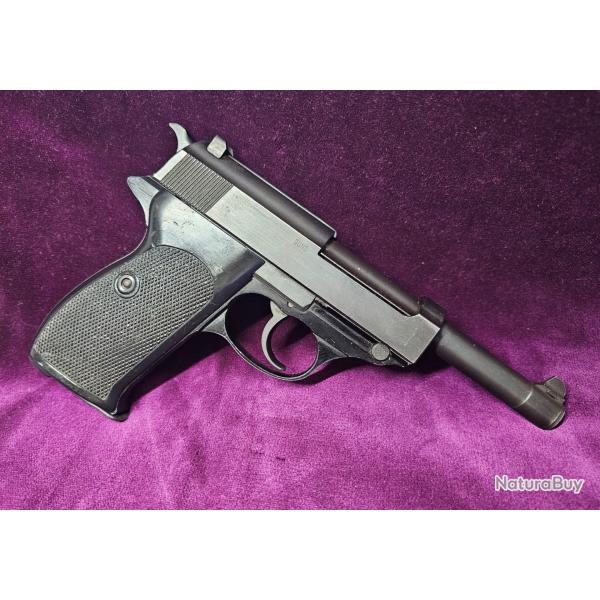 Pistolet MANURHIN Walther, Mod: P1 - type P38, BUND! douane allemande, calibre 9x19, Catgorie B