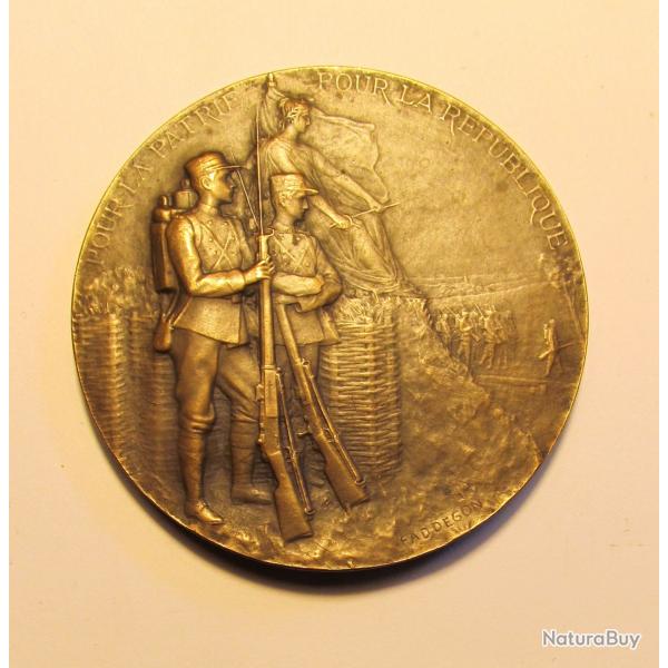 (519) Mdaille "Pour la Patrie, pour la Rpublique" , signe FADDEGON