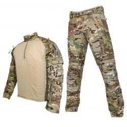 2024 Spring and Autumn Men's Set Tactics Wear Resistant Uniform Shirts Men's Outdoor Sports 2-piece 