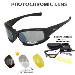 Daisy X7 Photochromic sunglasses Tactical Goggles men polarized C5 glasses Kit War Game shooting gog