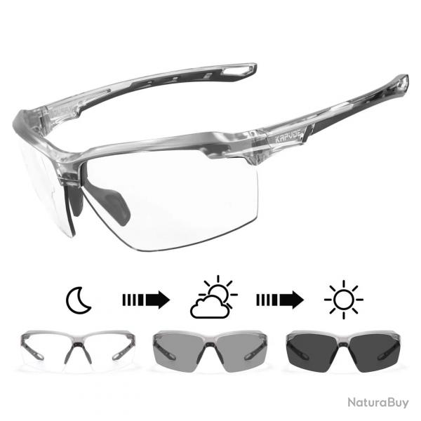 Kapvoe Outdoor Photochromic Polarized Explosion Proof Hunting CS War Game Eyewear Airsoft Shooting G