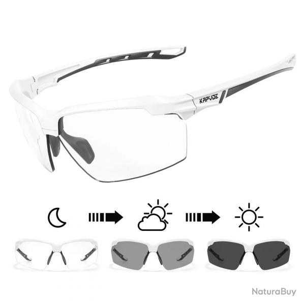 Kapvoe Outdoor Photochromic Polarized Explosion Proof Hunting CS War Game Eyewear Airsoft Shooting G