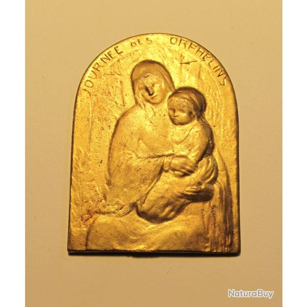 (521) Mdaille "Journe Des Orphelins", guerre 1914-1915-1916