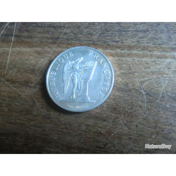 piece 100  francs gnie debout  argent