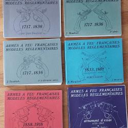 Armes à Feu Françaises, Modèles réglementaires - 6 volumes - BOUDRIOT & MARQUISET