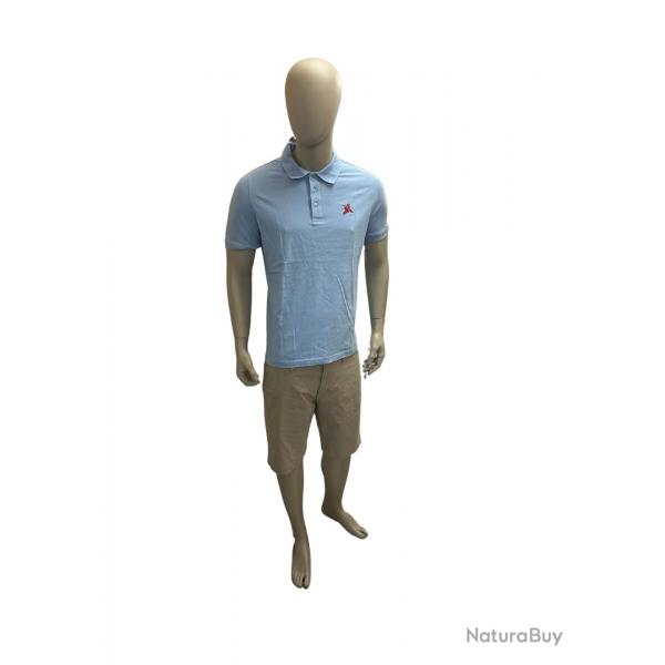 VENTE FLASH - Polo Le PAIRON BECASSIER Bleu Ciel