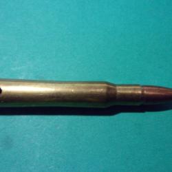 Munition 30-06 Norma, étui laiton, balle blindée cuivrée, neutralisée