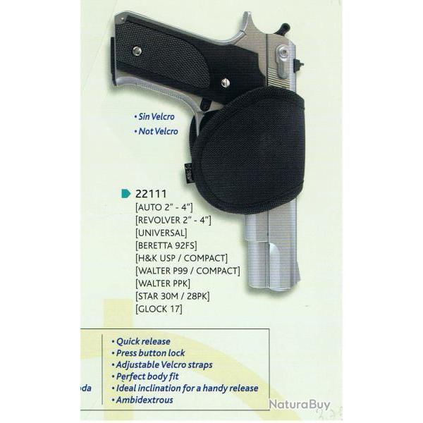 holster tui en cordura 22111  rv. 2/4, Beretta 92, HK , Walther, GLOCK