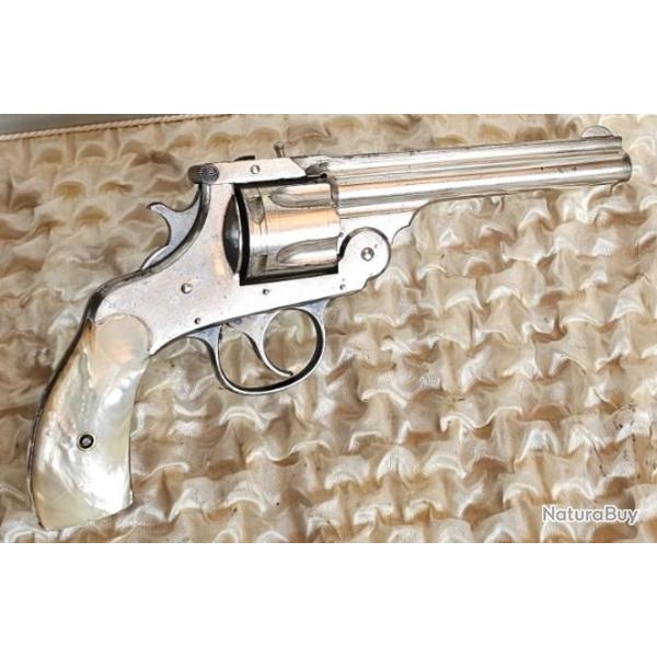 Joli Harrington & Richardson AutoEjecting Topbreak  Calib.38sw 5 Coups Canon Long