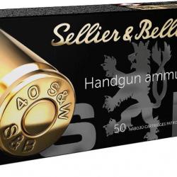 BOITE DE 50 CARTOUCHES SELLIER BELLOT CAL. 40SMITH&WESSON FMJ 180GRS - CATEGORIE B